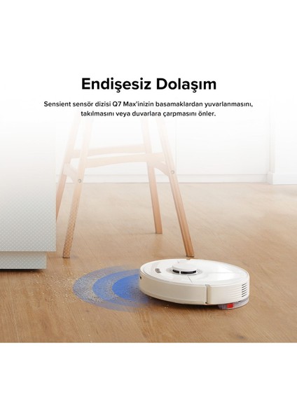 Q7 Max Akıllı Robot Süpürge Beyaz