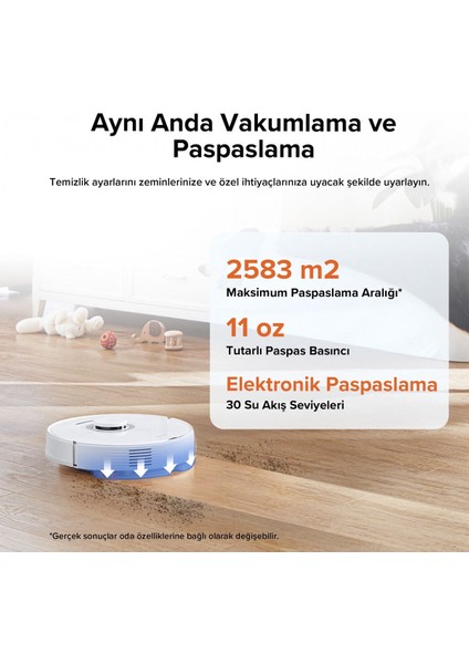 Q7 Max Akıllı Robot Süpürge Beyaz