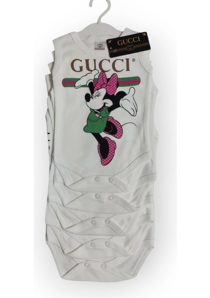 Baby Marka Cuccy Desen Çıtçıtlı Kolsuz Bady Erkek 6-24 Ay