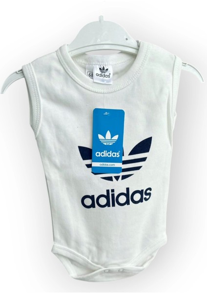 Baby Marka Addas Desen Çıtçıtlı Kolsuz Bady Unisex 6-24 Ay