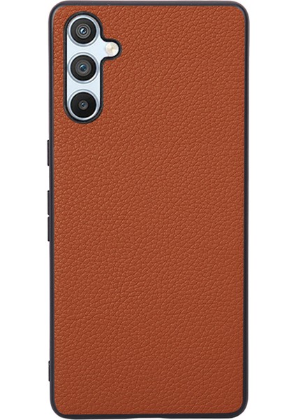 Samsung Galaxy A26 5g Kılıf Litchi Doku Anti-Drop Tpu+Pu Deri Telefon Koruyucu Kapak-Açık Kahverengi (Yurt Dışından)