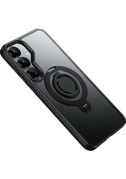 Samsung Galaxy S25 Kılıf Magsafe Kickstand Mat Pc+Tpu Telefon Kapağı ile Uyumlu Silikon Halkalı-Siyah (Yurt Dışından) fiyatları