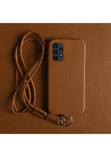 Samsung Galaxy A13 4g Kılıf Kordonlu Hakiki Inek Deri Pc Telefon Arka Kapak-Kahverengi (Yurt Dışından) modelleri