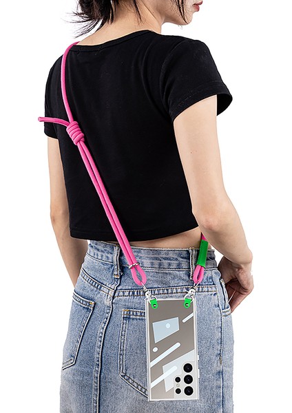 Gkk Samsung Galaxy S24 Ultra Kılıf Anti-Drop Pc+Tpu Omuz Askılı Şeffaf Telefon Kılıfı-Pembe (Yurt Dışından) modelleri