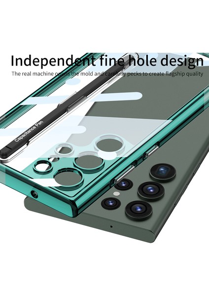 Gkk Samsung Galaxy S24 Ultra Kılıf Crystal Clear Tpu+Pc Darbeye Dayanıklı Telefon Kapağı Stylus-Şeffaf Siyah (Yurt Dışından) fırsatları