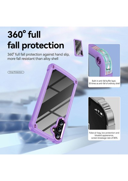 Samsung Galaxy A36 5g Kılıf Anti-Drop Alaşım Lens Çerçevesi Pc+Tpu Telefon Kapağı-Mor (Yurt Dışından) fırsatları