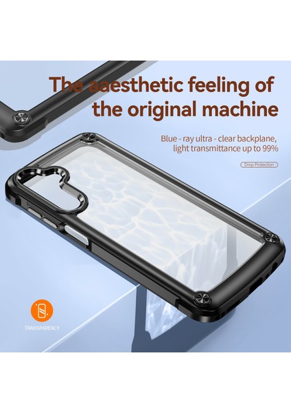 Samsung Galaxy A36 5g Kılıf Anti-Drop Alaşım Lens Çerçevesi Pc+Tpu Telefon Kapağı-Siyah (Yurt Dışından) fiyatları