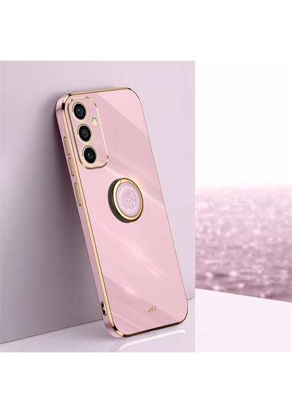 Xınlı Samsung Galaxy A56 5g Kılıf Yüzük Kickstand Galvanik Tpu Telefon Kapağı-Mor (Yurt Dışından)