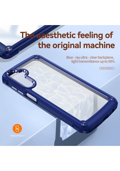 Samsung Galaxy A36 5g Kılıf Anti-Drop Alaşım Lens Çerçevesi Pc+Tpu Telefon Kapağı-Mavi (Yurt Dışından) fiyatları