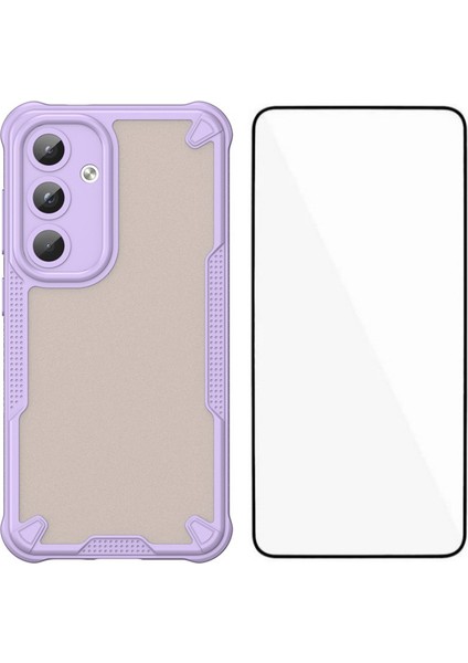 Wanlonfeng Mffj Serisi Samsung Galaxy S25 + Kılıf Anti Drop Tpu Telefon Arka Kapak Ekran Filmi-Mor (Yurt Dışından)