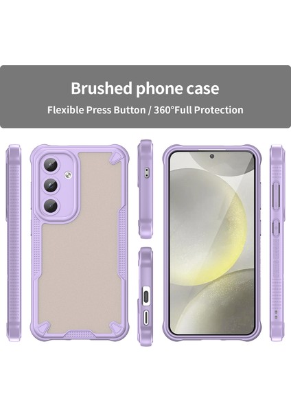 Wanlonfeng Mffj Serisi Samsung Galaxy S25 + Kılıf Anti Drop Tpu Telefon Arka Kapak Ekran Filmi-Mor (Yurt Dışından) modelleri