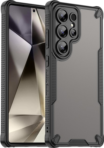 Wanlonfeng Mffj Serisi Samsung Galaxy S24 Ultra Kılıf Anti Drop Tpu Telefon Arka Kapak Ekran Filmi-Siyah (Yurt Dışından) modelleri