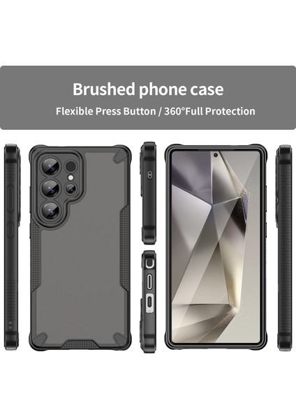 Wanlonfeng Mffj Serisi Samsung Galaxy S24 Ultra Kılıf Anti Drop Tpu Telefon Arka Kapak Ekran Filmi-Siyah (Yurt Dışından) indirimleri