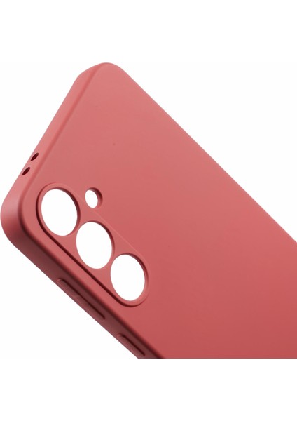 Samsung Galaxy A56 5g Kılıf Tpu Arka Yumuşak Çizilmez Fiber Astar Telefon Kapağı-Alıç Kırmızı (Yurt Dışından)