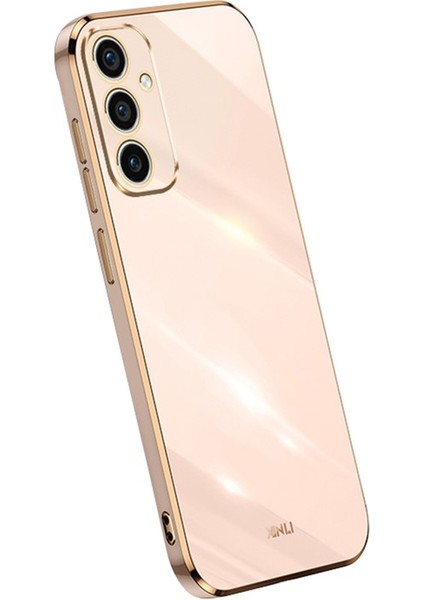 Xınlı Samsung Galaxy A56 5g Kılıf Tpu Telefon Kapağı, Elektro Kaplama Çerçeveli-Pembe (Yurt Dışından)