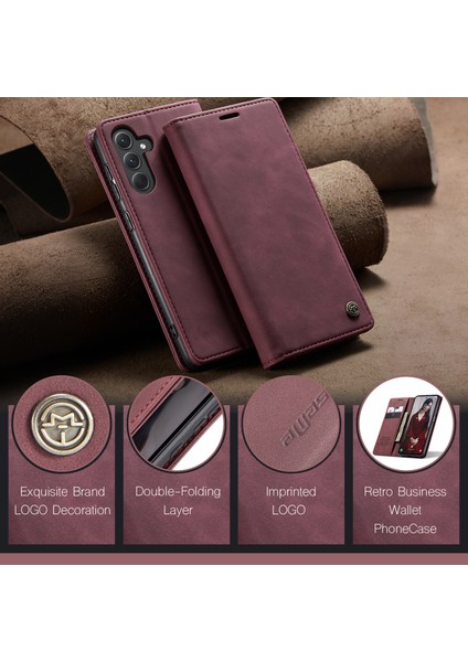 Samsung Galaxy A56 5g Kılıf Caseme 013 Serisi Kartlıklı Standlı Deri Telefon Kapağı-Kırmızı (Yurt Dışından) indirimleri