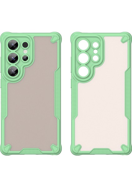 Wanlonfeng Mffj Serisi Samsung Galaxy S24 Ultra Kılıf Anti Drop Tpu Telefon Arka Kapak Ekran Filmi-Yeşil (Yurt Dışından) fırsatları