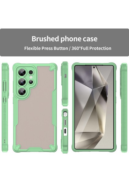 Wanlonfeng Mffj Serisi Samsung Galaxy S24 Ultra Kılıf Anti Drop Tpu Telefon Arka Kapak Ekran Filmi-Yeşil (Yurt Dışından) indirimleri