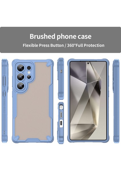 Wanlonfeng Mffj Serisi Samsung Galaxy S24 Ultra Kılıf Anti Drop Tpu Telefon Arka Kapak Ekran Filmi-Mavi (Yurt Dışından) indirimleri