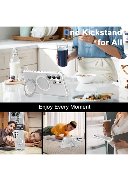 Samsung Galaxy S25 Ultra Kılıf Magsafe Buzlu Anti-Drop Pc+Tpu Telefon Kapağı-Gri ile Uyumlu Küçük Dalgalı Kenar (Yurt Dışından) indirimleri