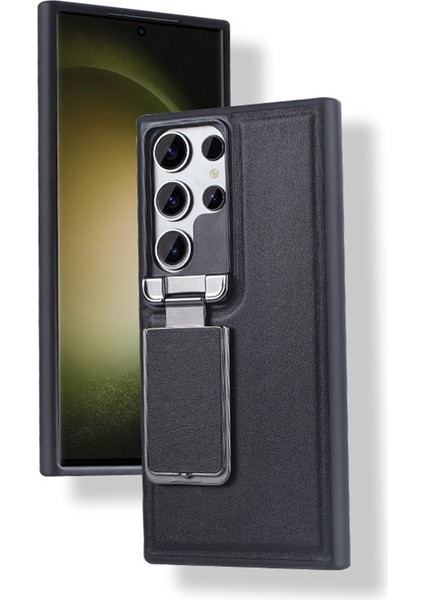 Gkk Samsung Galaxy S24 Ultra Kılıf Lens Kapağı Kickstand Tpu+Pu Telefon Arka Kapak-Siyah (Yurt Dışından) indirimleri