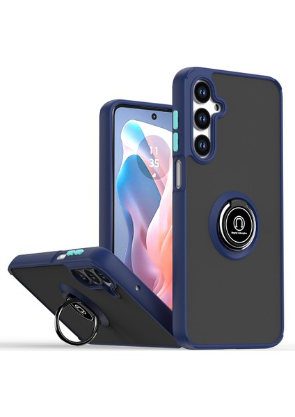 Samsung Galaxy A26 5g Kılıf Pc + Tpu Halka Kickstand Anti Drop Telefon Arka Kapak-Safir/gök Mavisi (Yurt Dışından)