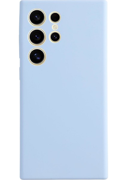 Samsung Galaxy S24 Ultra Kılıf Silikon Darbeye Dayanıklı Telefon Koruyucu Kapak Kabuk-Bebek Mavisi (Yurt Dışından)