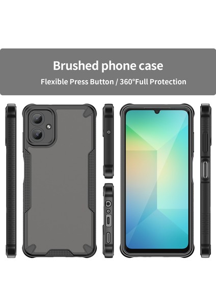 Wanlonfeng Mffj Serisi Samsung Galaxy A06 Kılıf Anti Drop Tpu Telefon Arka Kapak Ekran Filmi-Siyah (Yurt Dışından) modelleri