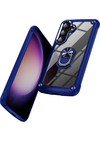 Samsung Galaxy S24 Fe Kılıf Alaşım Lens Çerçevesi Pc+Tpu Kickstand Telefon Arka Kapak-Mavi (Yurt Dışından) fiyatları