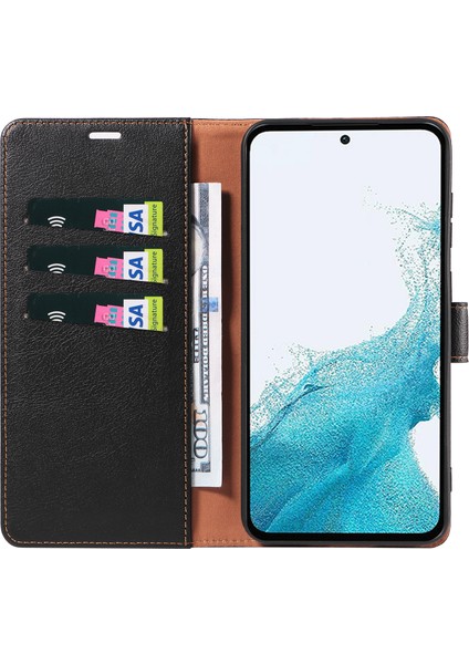 Samsung Galaxy A56 5g Kılıf Manyetik Rfıd Engelleme Deri Telefon Cüzdan Kapağı-Pembe (Yurt Dışından)