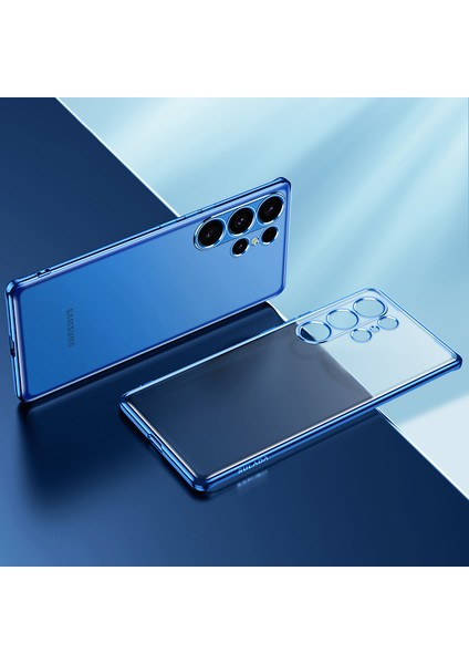 Sulada Samsung Galaxy S25 Ultra Kılıf Darbeye Dayanıklı Yumuşak Tpu Telefon Arka Kapak-Mavi (Yurt Dışından)