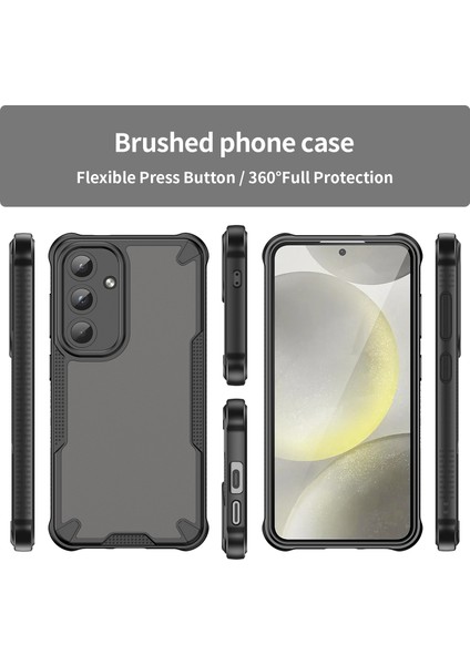 Wanlonfeng Mffj Serisi Samsung Galaxy S25 Kılıf Anti Drop Tpu Telefon Arka Kapak Ekran Filmi-Siyah (Yurt Dışından) modelleri