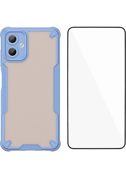 Wanlonfeng Mffj Serisi Samsung Galaxy A06 Kılıf Anti Drop Tpu Telefon Arka Kapak Ekran Filmi-Mavi (Yurt Dışından)