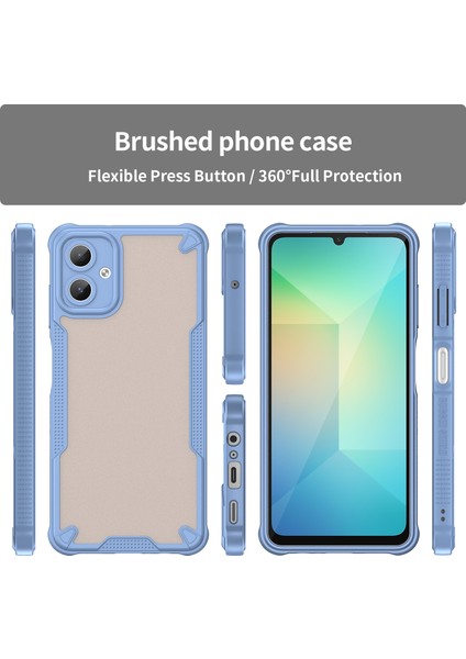 Wanlonfeng Mffj Serisi Samsung Galaxy A06 Kılıf Anti Drop Tpu Telefon Arka Kapak Ekran Filmi-Mavi (Yurt Dışından) modelleri