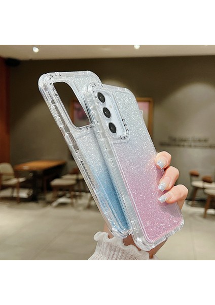 Samsung Galaxy S25 Kılıf Parıltılı Tasarım Pc+Tpu Darbeye Dayanıklı Telefon Kapağı-Mor (Yurt Dışından) fırsatları