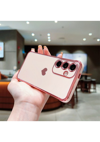 Samsung Galaxy A55 5g Kılıf Tpu Telefon Arka Kapak Galvanik Kalp Desenli-Gül Pembe (Yurt Dışından) modelleri