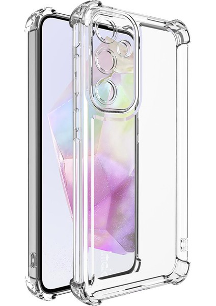 Imak Ux-4 Serisi Samsung Galaxy A55 5g Kılıf Düz Çerçeve Dört Köşe Darbeye Dayanıklı Şeffaf Tpu Kapak (Yurt Dışından)
