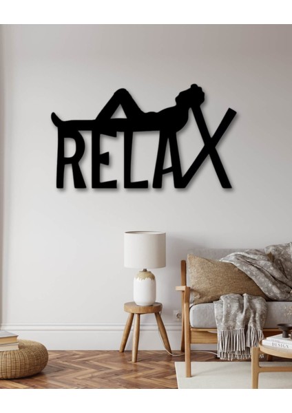 Relax, Sakin Yazısı Duvar Dekoru