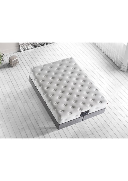 Visco Fusion Yatak 120x200 Tek Kişilik Paket Yaylı Visco Süngerli Yatak Extra Lüks Yumuşak Özel Tasarım