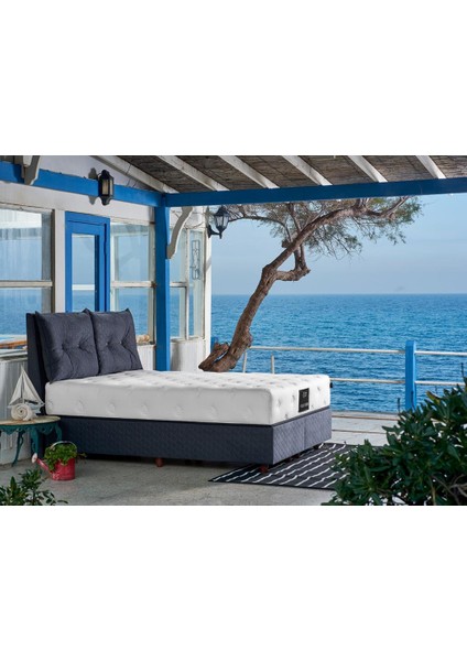 Visco Fusion Yatak 120x200 Tek Kişilik Paket Yaylı Visco Süngerli Yatak Extra Lüks Yumuşak Özel Tasarım
