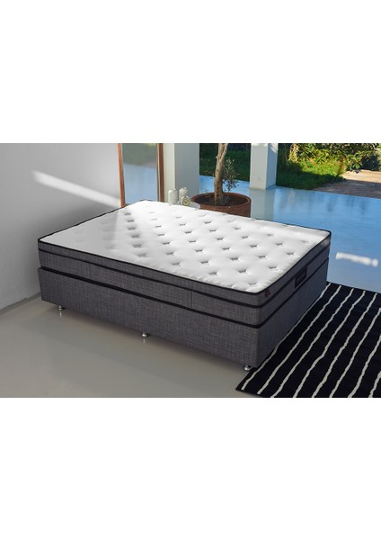Niron Greypedic 200x200 cm Çift Kişilik Ultra Ortopedik Çok Sert Pedli Yatak
