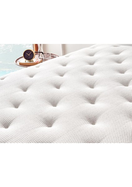 Niron Majesty Yatak 180x200 Çift Kişilik Pedli Ekstra Lüks Yumuşak Yatak Pamuklu Keten Kumaş 30 cm fiyatları