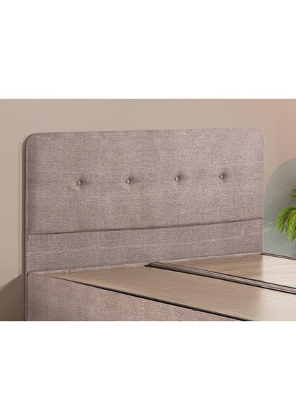 Luna Baza ve Başlık Seti - 150x200 cm Çift Kişilik Kumaş Baza Seti