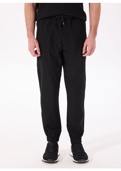 Lastikli Bel Lastikli Paça Basic Siyah Erkek Pantolon J5SM-PNT7676 modelleri