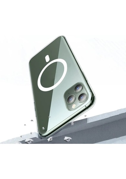 iPhone 11 Pro Uyumlu Gerçek Magsafe Özellikli Sert Şeffaf Kılıf fiyatları