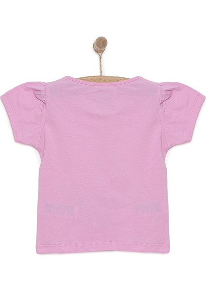 Basic Kız Deniz Kızı Unicorn Baskılı T-Shirt Kız Bebek