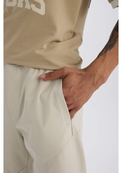 fit Slim Fit Dar Kesim Çift Cepli Fermuarlı Paça Dokuma JOGGER B2780AX25SP
