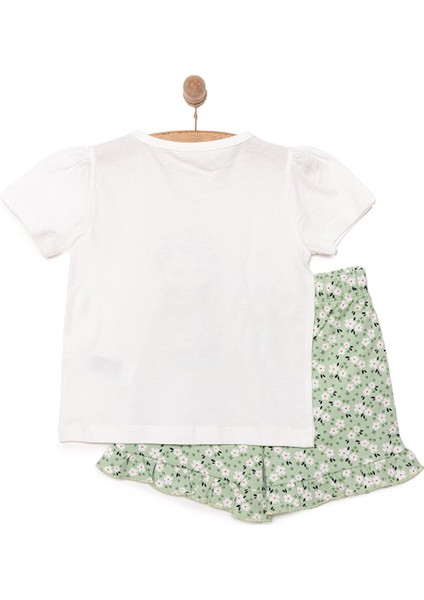 Basic Erkek Çiçek ve Kız Baskılı Şortlu Takım Kız Bebek fiyatları