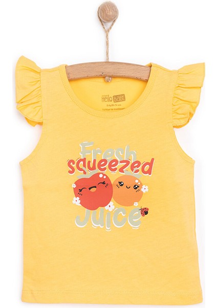 Basic Kız Meyve Baskılı Atlet T-Shirt Kız Bebek