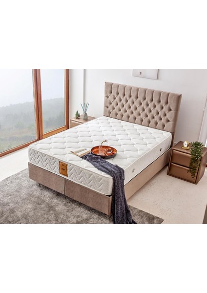 Relax Yatak 100x200 Tek Kişilik Orta Sert Beş Yıldızlı Otel Yatağı Lüks Ortopedik Yatak Çift Taraflı 28 cm